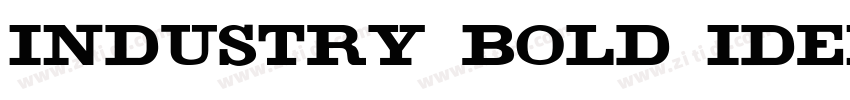 Industry Bold Identi字体转换